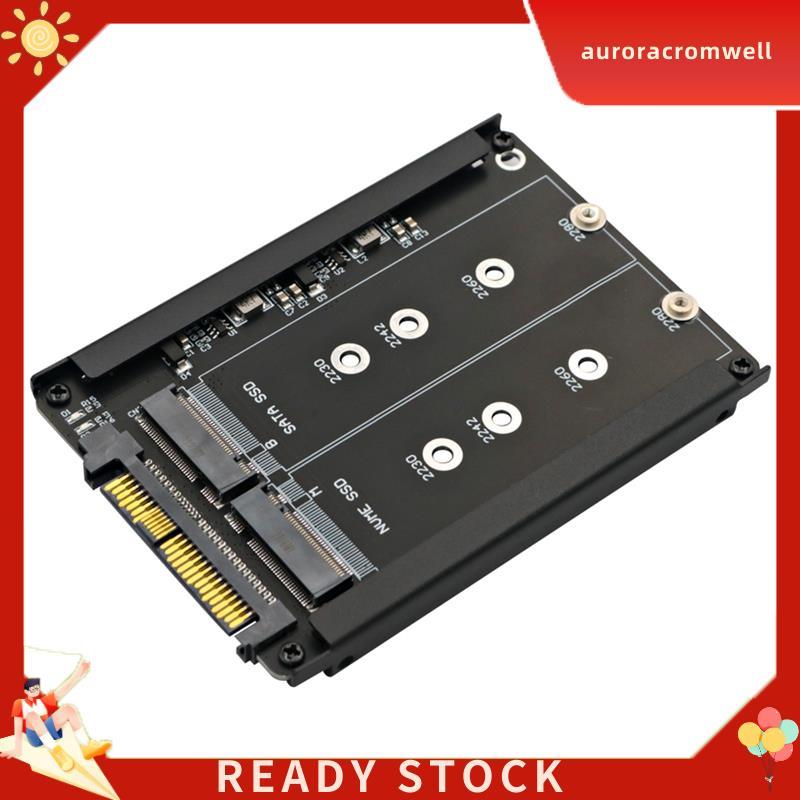 In Stock อะแดปเตอร์ SSD 2 in 1 M.2 NVME SSD และ B Key/ Key SSD ถึง SFF-8639 U.2 พร้อมตัวยึดกรอบ - Re