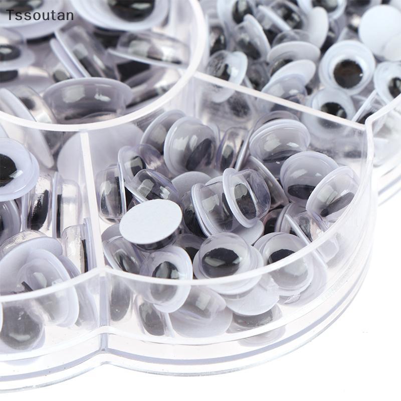 [TSST] 700PCS ผสม 4/5/6/7/8/10/12 มม.Self-กาว Moving Eyes สําหรับของเล่นตุ๊กตา Googly Wiggly Eyes DI