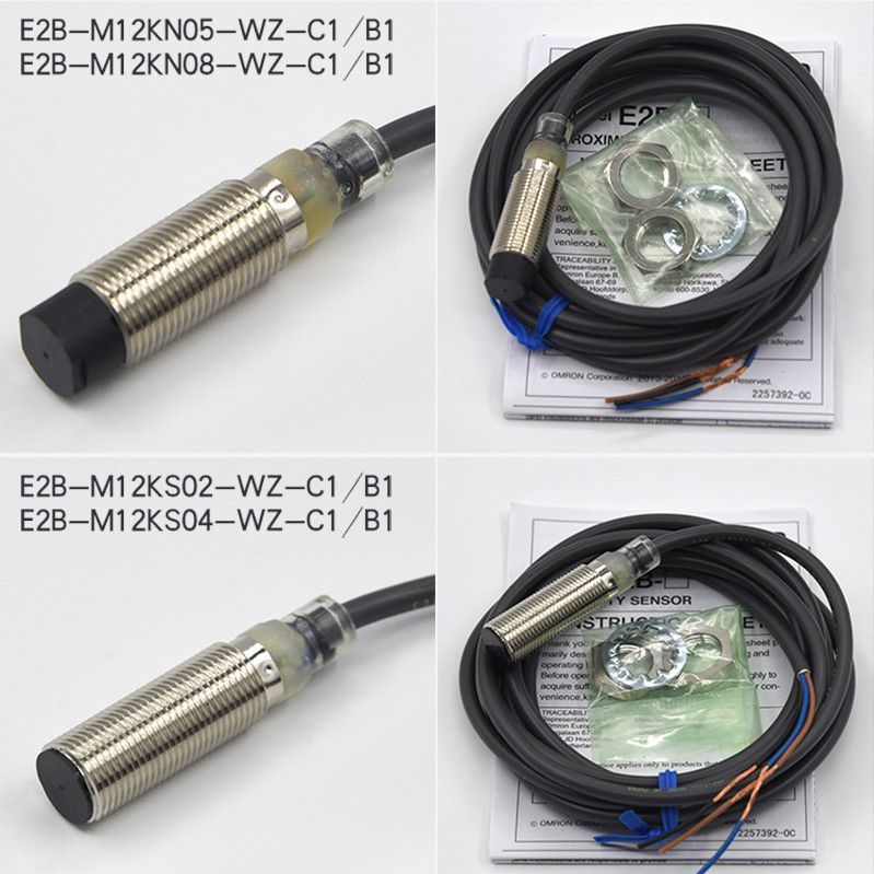 สวิตช์ตรวจจับระยะใกล้ของ Omron E2B-S08KS02-WP-C1 KN08 M18KN16 M12KS04 M30KN20