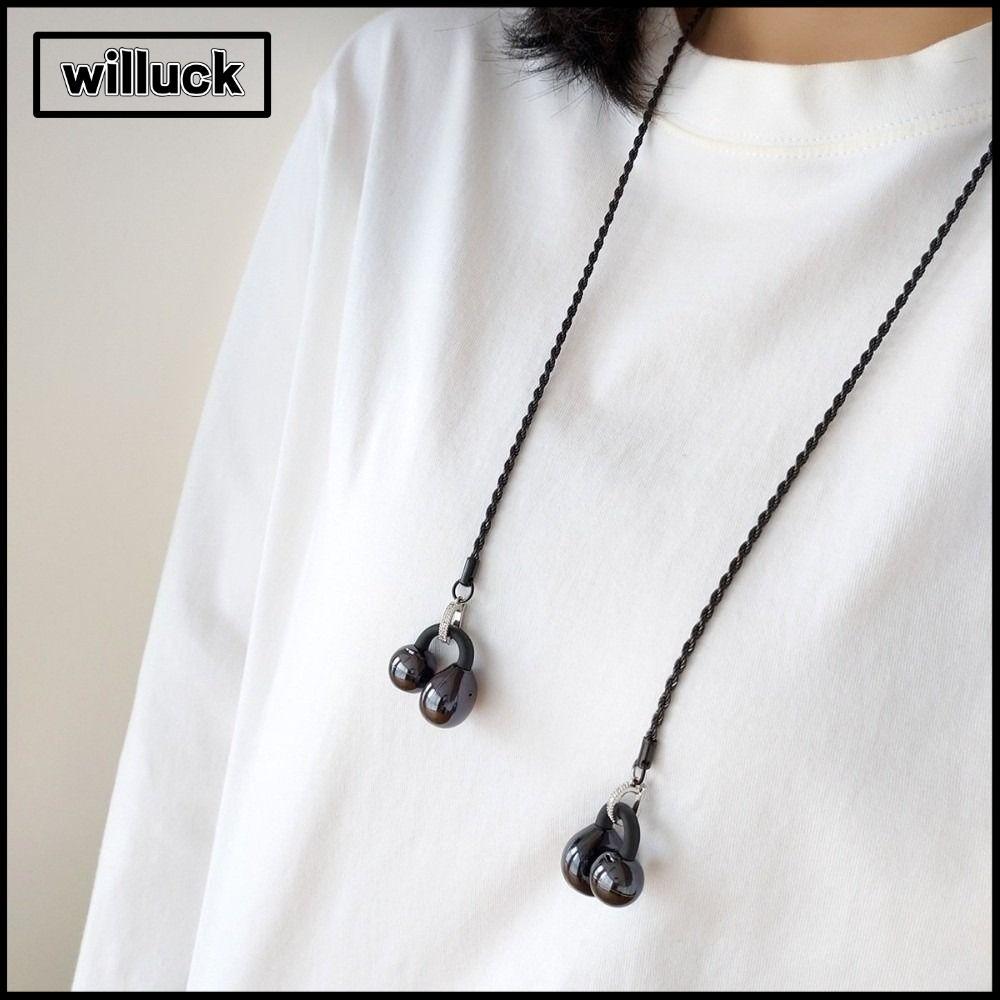Willuck โซ่หูฟัง สแตนเลสสตีล กันหาย สำหรับ Huawei FreeBuds Clip2 ใช้งานได้ทุกวัน