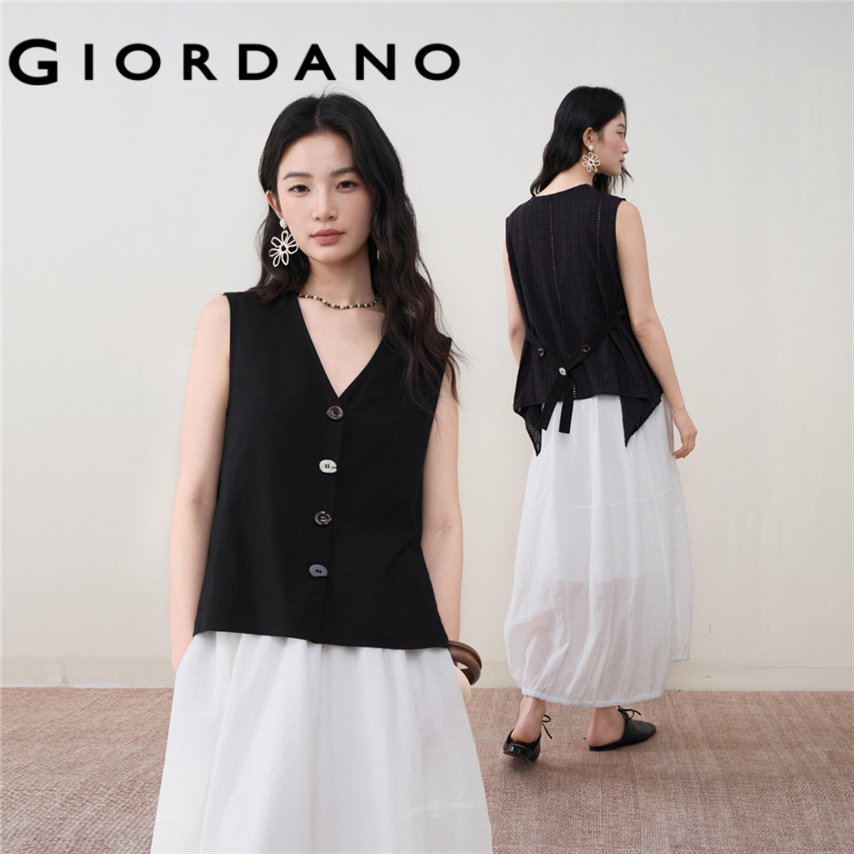 GIORDANO WOMEN Women Stitched Vest 18376705