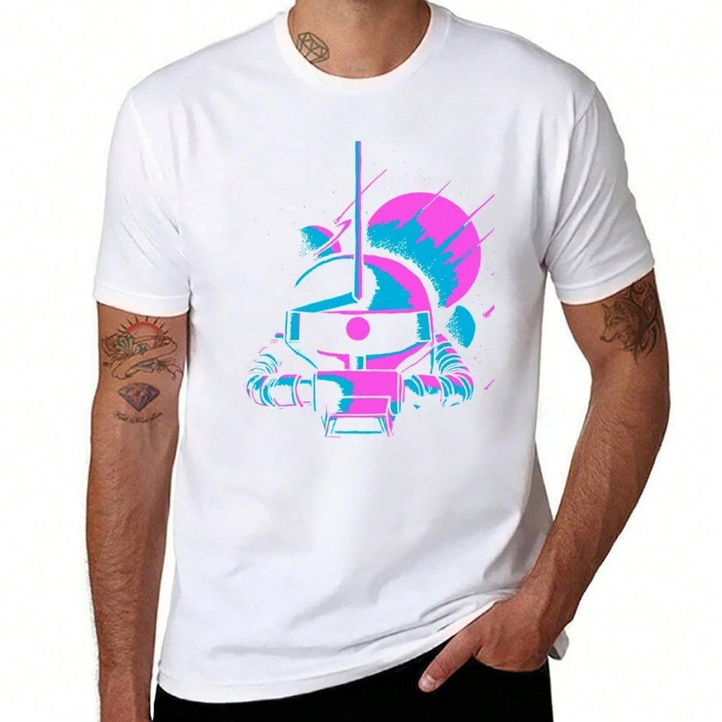 Zaku Art planets T-Shirt mens graphic t shirts funny t shirts dark humor T-Shirt
