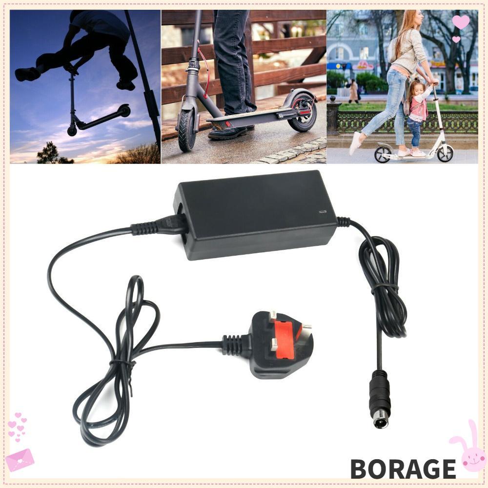 BORAG UK ปลั๊ก 42V 2A Li-on แบตเตอรี่ไฟฟ้าจักรยานหม้อแปลงไฟฟ้าอะแดปเตอร์สําหรับ M365/ Es1 2 3 4
