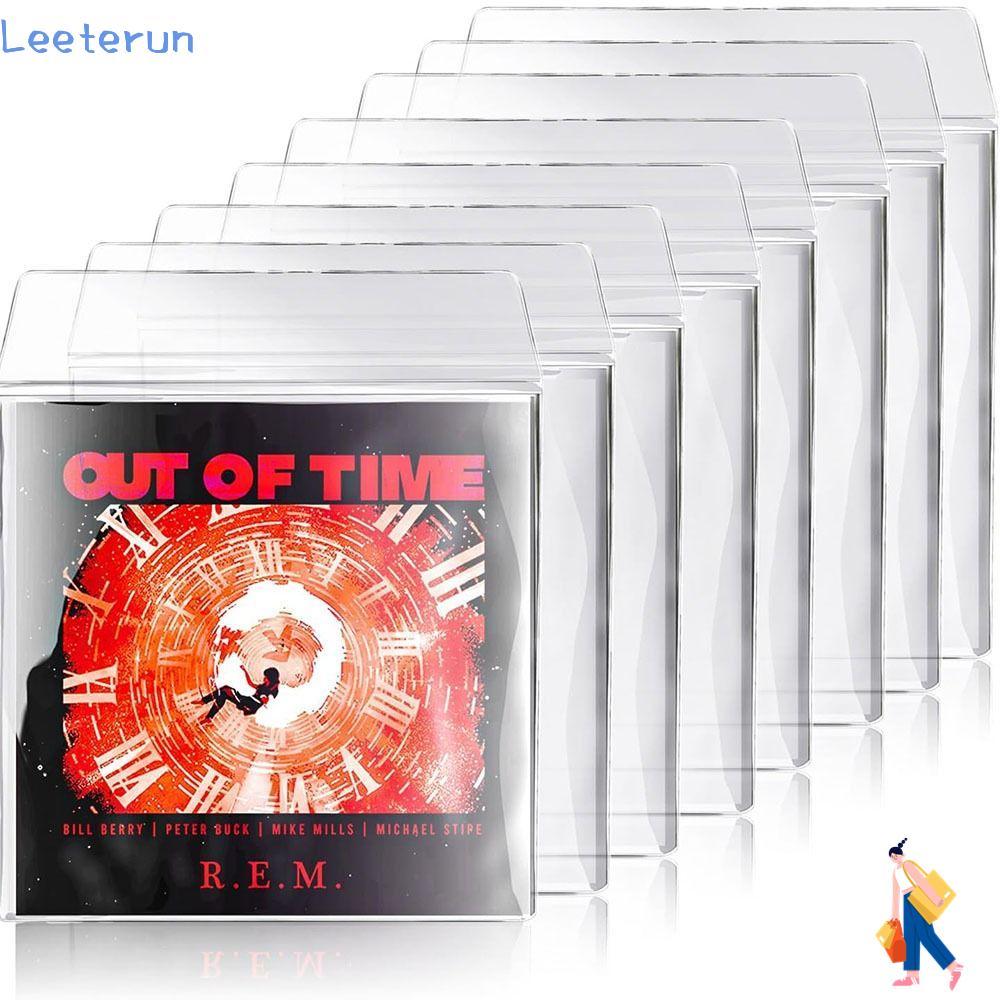 LEETERUN Vinyl Records Sleeve, หนา 7/10/12 นิ้ว LP Record Cover, ที่มีประโยชน์ Resealable Record Sto