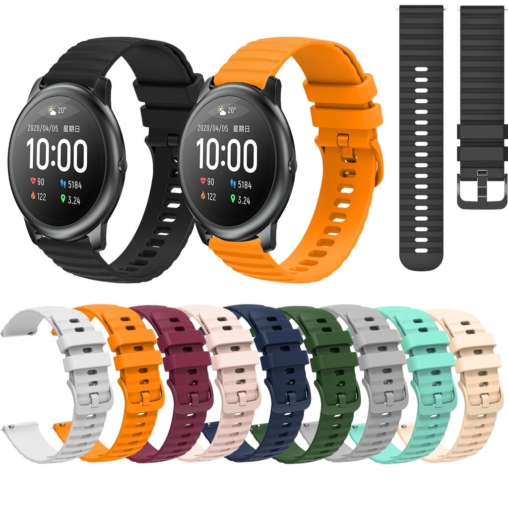 ซิลิโคนWaveรูปแบบสําหรับXiaomiนาฬิกาColor2 sport S3 S2 S1 pro active Haylou Solar LS05 Xiaomi Haylou RT LS05S RS3 LS04 RT2 LS10 GST LS09B RS4 LS12