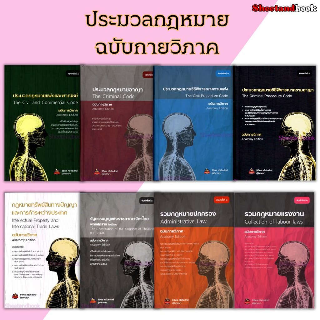 ခန္ဓာဗေဒပုံစံဖြင့် အုပ်ချုပ်ရေး/ဥပဒေများ စုစည်းစာအုပ် (ပြည်သူ့/ပြစ်မှု/ဖွဲ့စည်းပုံအခြေခံဥပဒေ စသဖြင့်) သီတိဖုန့် စရီပြထက္ SAB0030