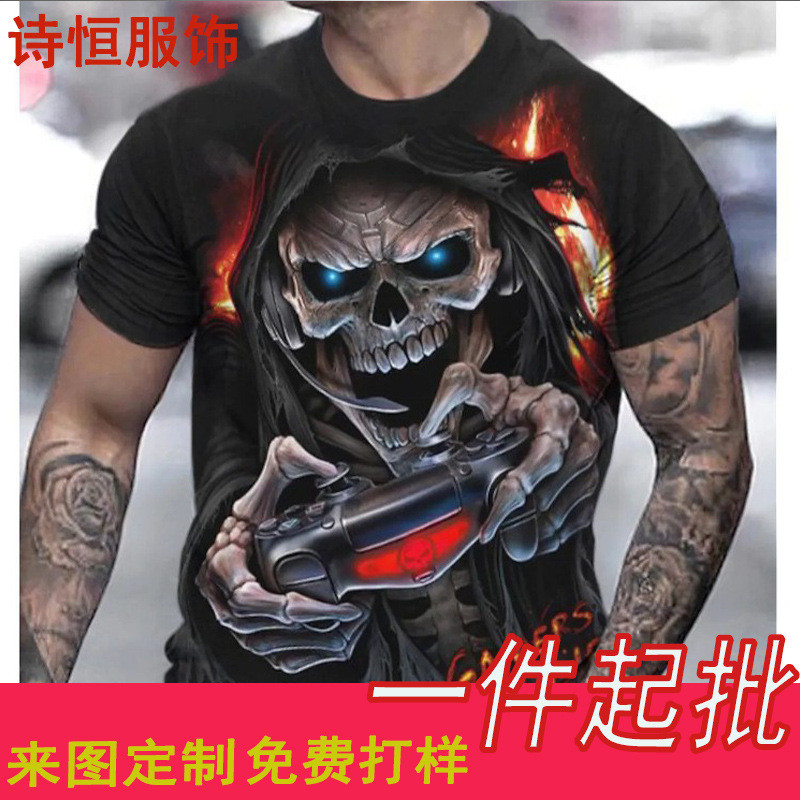 MensT T T T Tshirt 3D พิมพ์สีดํา Rade Series Retro Retro Retro Retro Retro Retro Retro Retro Retro R