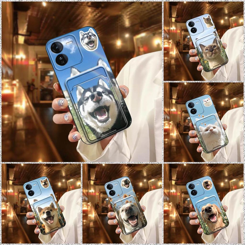 ปลอกการ์ด เคสโทรศัพท์การ์ตูนสําหรับ VIVO IQOO Z9 Global Card slot กระเป๋าป้องกันฝุ่นสกปรกป้องกัน Ful