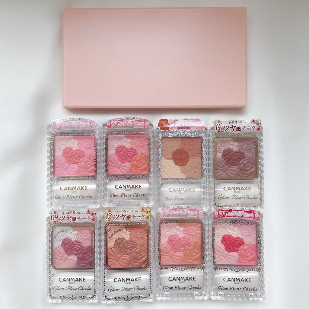 Canmake Blush Matte 01 One Petal Blush 11 ห้าสีแกะสลักธรรมชาติ High Gloss 01 One Petal Blush 14/Canm