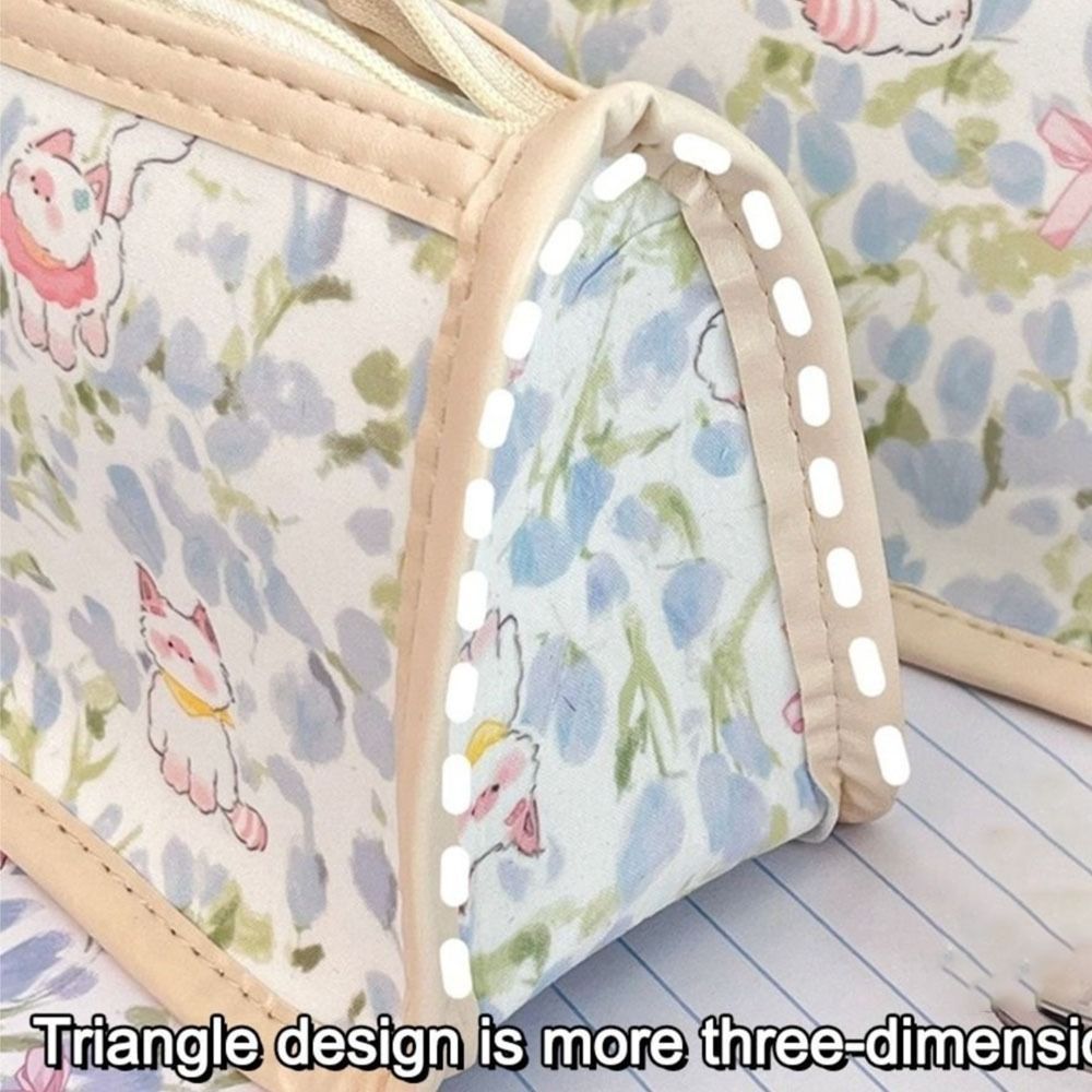 ดินสอ ร็อกซ์ul ,ความจุขนาดใหญ่น่ารักดอกทิวลิปแมวโบว์ปากกากระเป๋า,การ์ตูนใสนักเรียนเครื่องเขียนออแกไนเซอร์อุปกรณ์การเรียน - รูปที่ 7