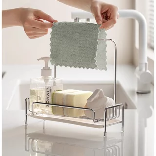 Omocha | Sponge Holder ที่วางฟองน้ำล้างจาน ที่วางฟองน้ำ สแตนเลส 304 ที่จัดระเบียบซิงค์ล้างจาน