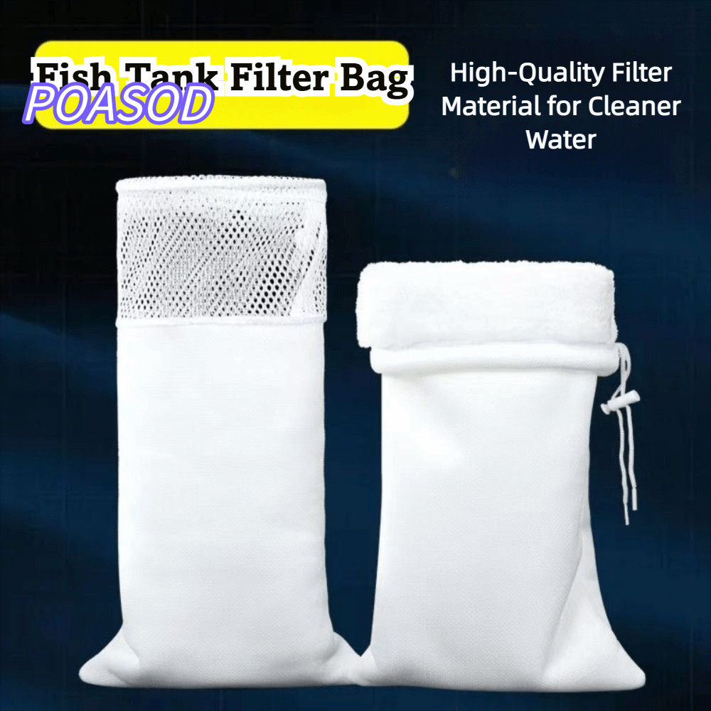 MAYSHOW Anti-over Flow กระเป๋า,ล้างทําความสะอาดได้ตู้ปลาถุงกรอง,ความหนาแน่นสูงหนา Anti-over Aquarium