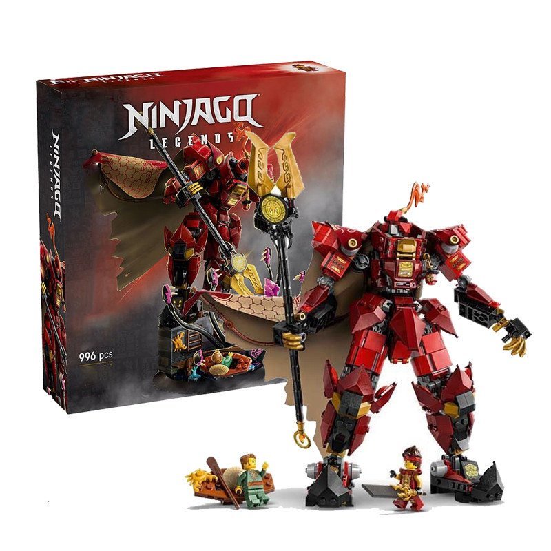71846 Flame Knight Mecha Phantom Ninja Series Boy Building Blocks ประกอบของเล่นเด็กของขวัญรุ่น