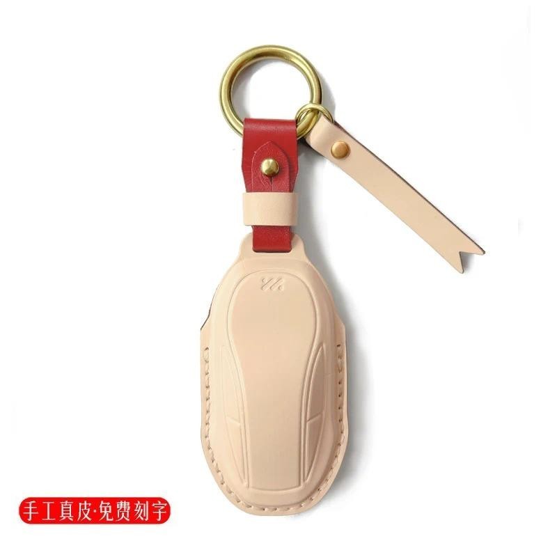 สําหรับ ZhiJi L7 LS7 L7 Pro Cowhide หนัง Vintage Handmade สมาร์ท Keyless Remote Entry Fob กรณี Cover