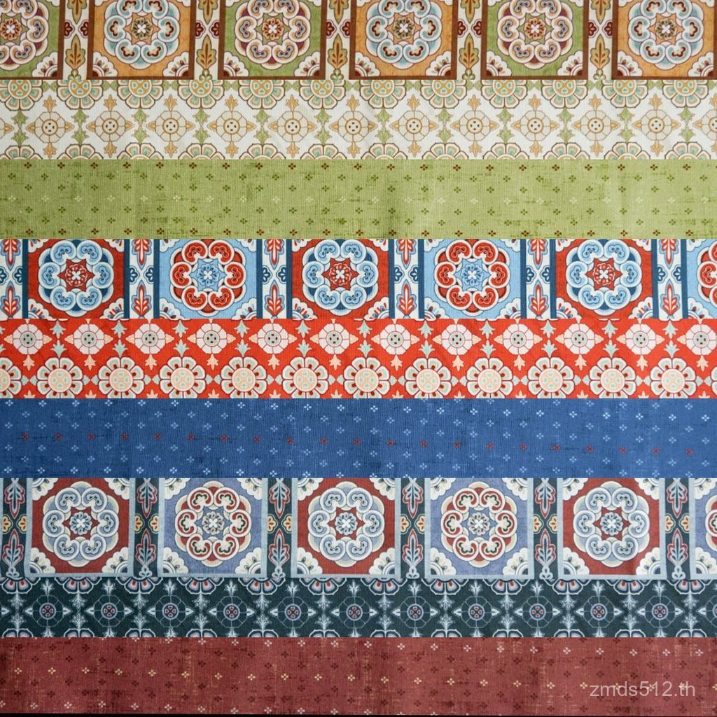 Dream Huizhi พิมพ์รูปแบบผ้าฝ้ายกระเป๋าผ้า Group เย็บปักถักร้อย Handmade 20 Asai เสื้อผ้า L6Z0