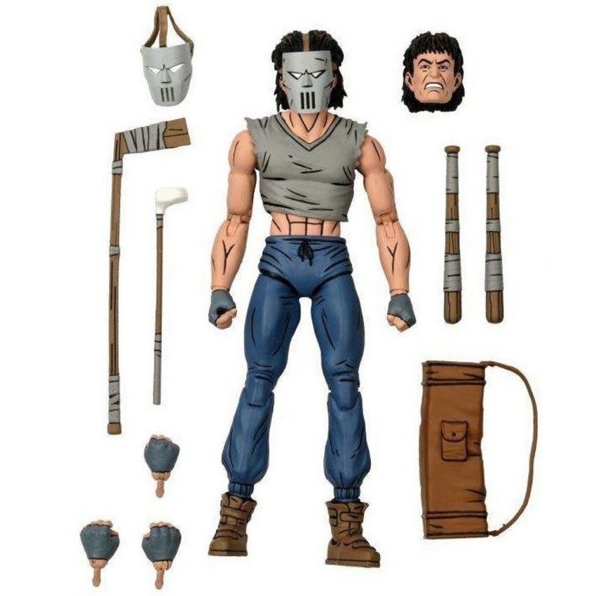 NECA 5244 Casey Jones TMNT Comic Deluxe 7 Poseable Action Figure Collectible
