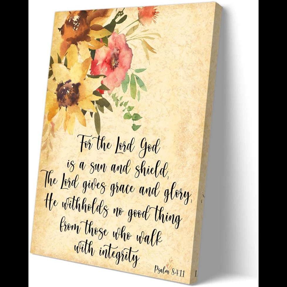 Psalm Bible Verse Wall Art สําหรับตกแต่งห้องนอน