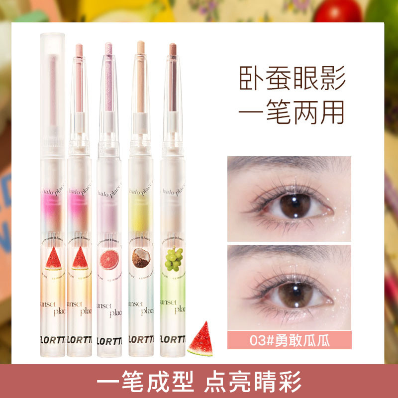 Flortte flortte flortte โกหก Silkworm ปากกา I Love Miss อายแชโดว์ปากกา Matte Highlight Pearlescent N