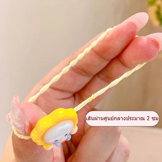 แพ็คละ 10 ชิ้น ชุดยางรัดผมลายการ์ตูนน่ารัก ยืดหยุ่นสูง วัสดุนุ่ม ไม่ทำลายเส้นผม น่ารักและมีสไตล์