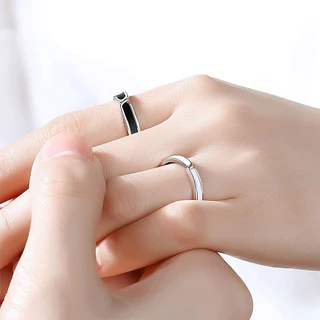 แหวน แหวนคู่ แหวนแฟชั่น แหวนเงินแท้ 925 แหวนปรับได้ แหวนผู้ชายผู้หญิง J007
