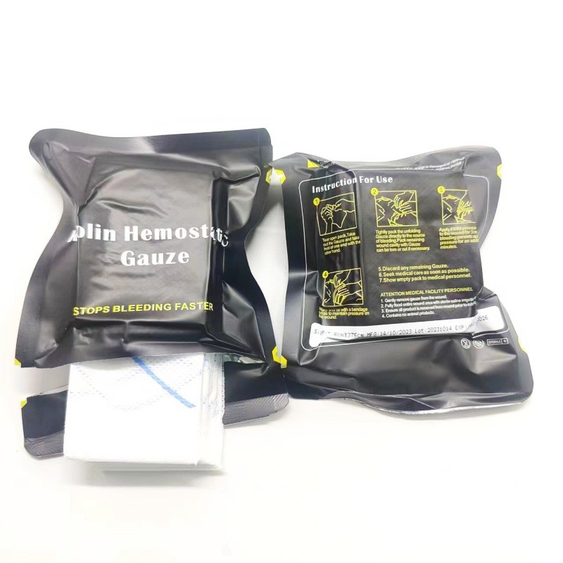 TCCC First Aid Kaolaze การบีบอัด Hemostatic Gauze ผ้าพันคอฉุกเฉินกลางแจ้ง Kaolaze A ผ้าพันคอ 25.12.7