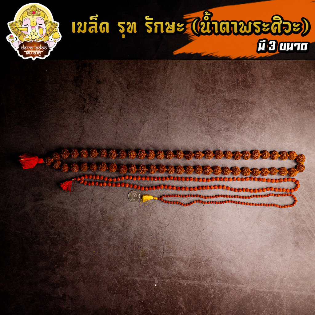 น้ำตาพระศิวะ เมล็ดรุทรักษะ สร้อยประคำ มี 4 ขนาด - รูปที่ 3