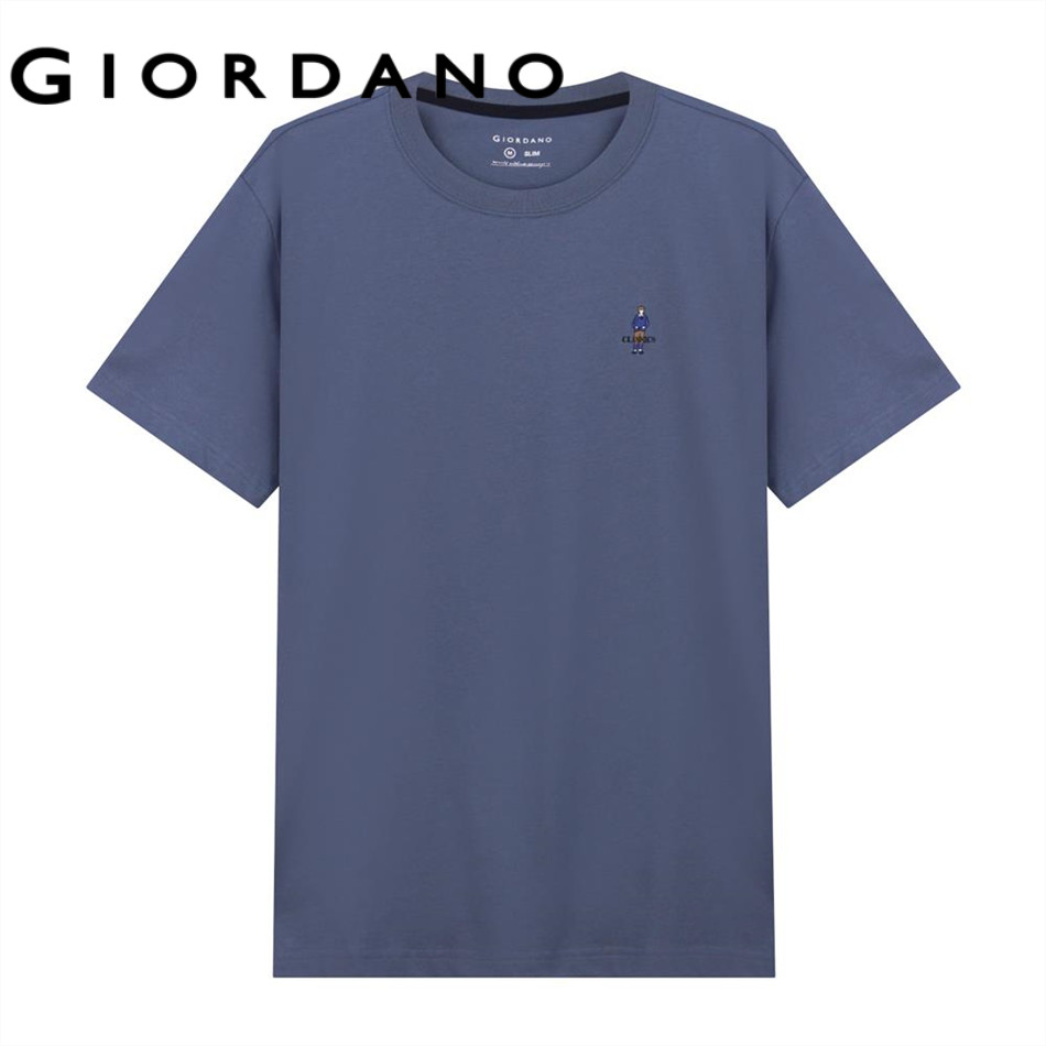 GIORDANO เสื้อยืดผู้ชาย Men's Slim Classic Man Tee 01025629