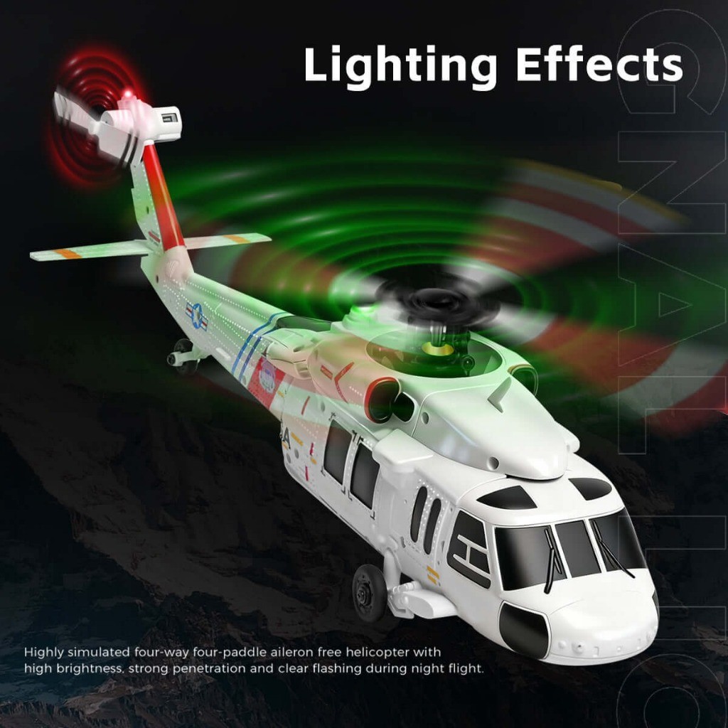 เฮลิคอปเตอร์ WLtoys XK  UH‑60L Black Hawk 4CH Brushless RC Helicopter K270