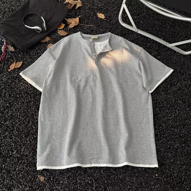 EERSHENSHI เสื้อยืดคอกลมแขนสั้น ออกแบบใหม่สำหรับวัยรุ่นในฤดูร้อน - รูปที่ 7