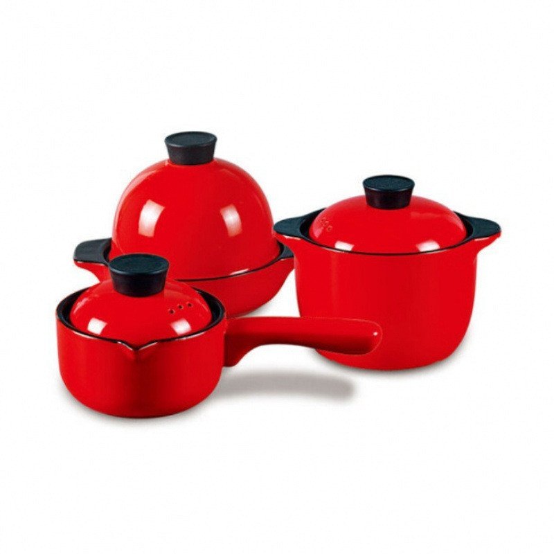 Taji Pot หม้อซุปชุดสามชิ้น Ou Rui Platinum LRE4