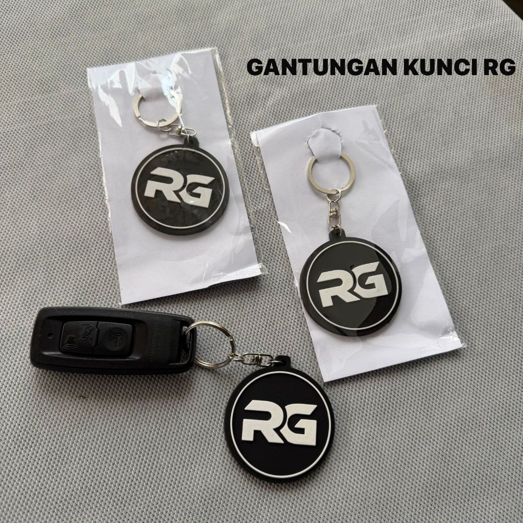 GANTUNGAN พวงกุญแจรถยี่ห้อ RG โลโก้ RG พวงกุญแจ RG LMV_RACING