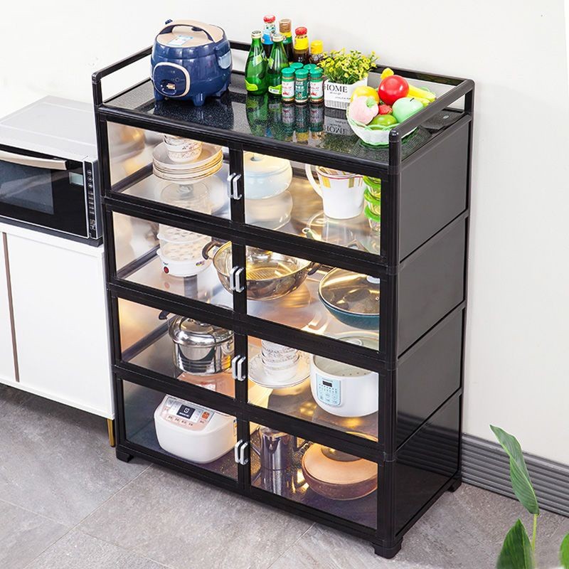 🔥Kitchen shelf floor mounted multi-storey cabinet storage cabinet multifunctional sideboard cabinet 