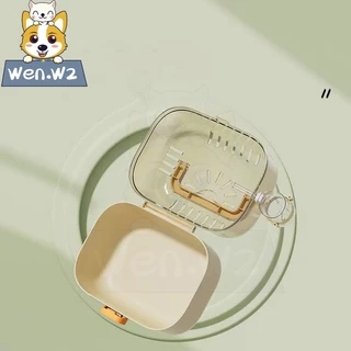 wen.W2 กระเป๋าพกพาสัตว์เลี้ยงขนาดเล็ก สำหรับ หนูแฮมสเตอร์ ชินชิล่า กระต่าย - กล่องหิ้วสัตว์พกพาสะดวก ระบายอากาศดี ปลอดภั