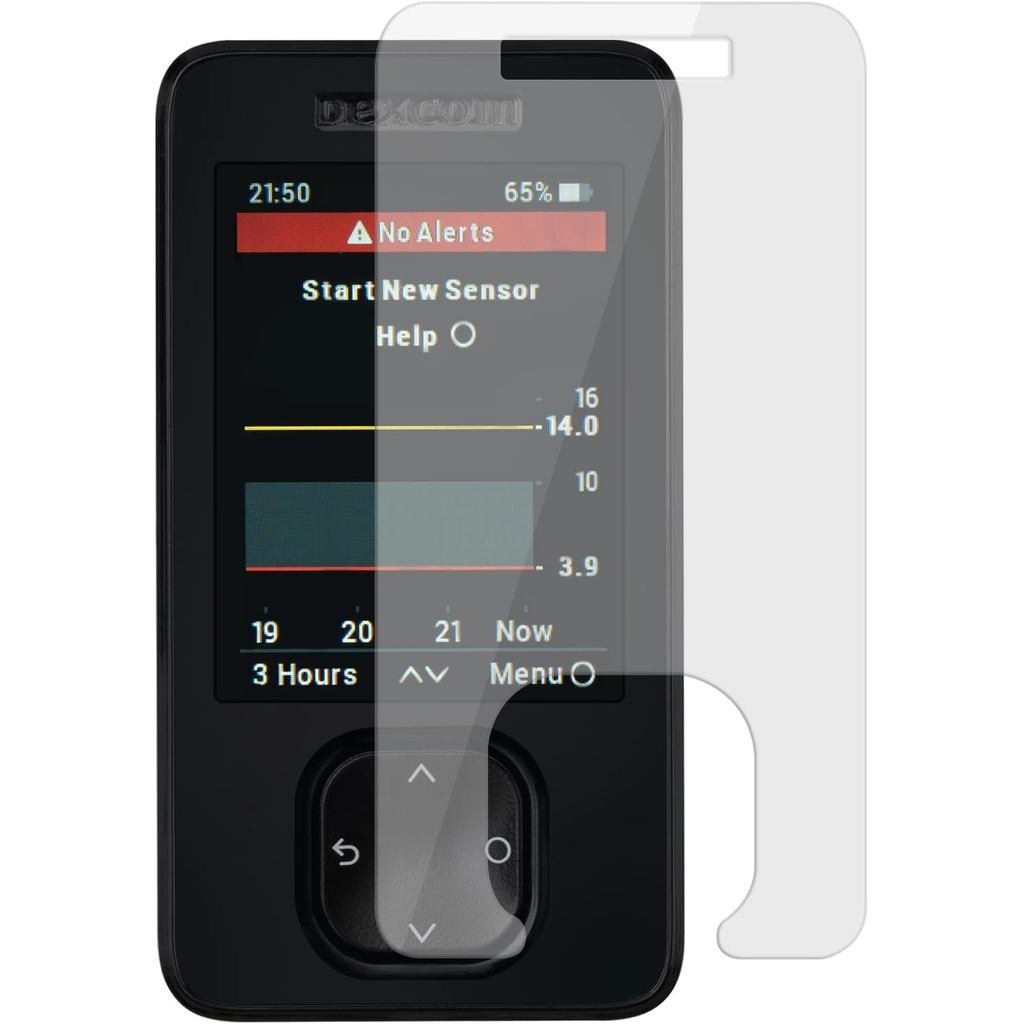 Dexcom G7 Receiver Screen Protector 6H Tough TPU Won't Crack or Chip Anti-Scratch (2 PACK)