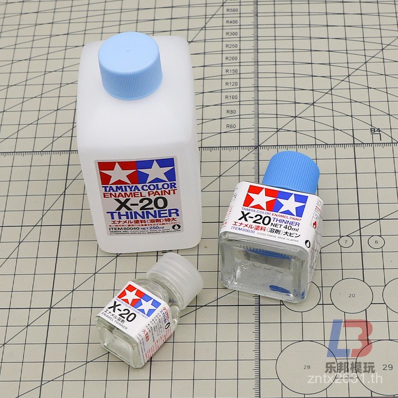 Tamiya ขนาดเล็ก X20 บางอุปกรณ์เสริม X-20 ตัวทําละลายสีเคลือบเช็ดมันรุ่นเจือจางทอง Tamiya Line ซึมของ