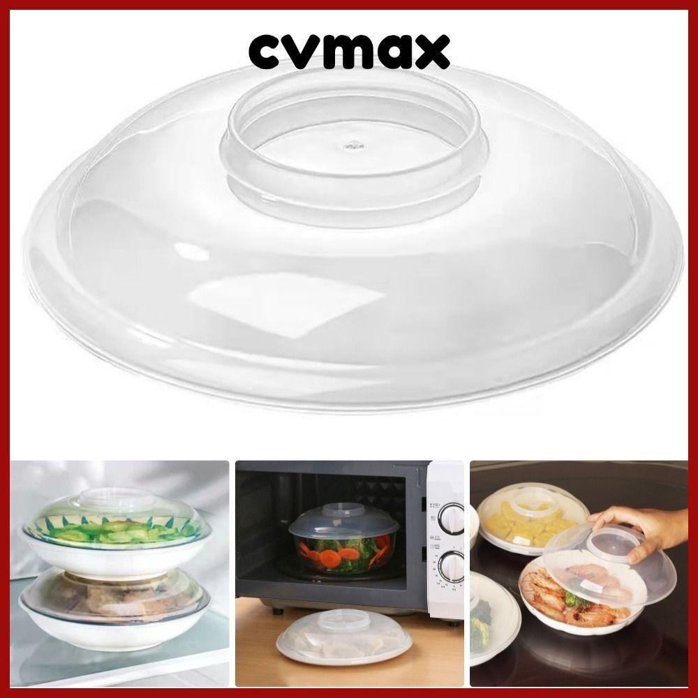 Cvmax 1 ชิ้นไมโครเวฟ Splatter Cover, การเก็บรักษาความร้อนอุณหภูมิสูงทนไมโครเวฟความร้อนฝาปิด, ชามฝาปิดสดมีรูจานอาหารในครัวฝาครอบจานสาด