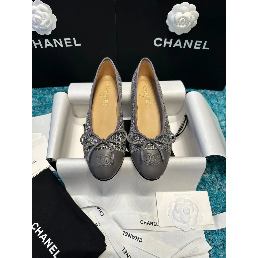 CHANEL รองเท้าบัลเล่ต์ส้นแบน ไซส์ 35-40