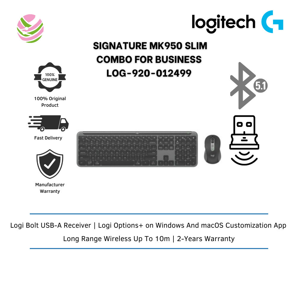 LOGITECH SIGNATURE MK950 SLIM COMBO FOR BUSINESS - LOG-920-012499