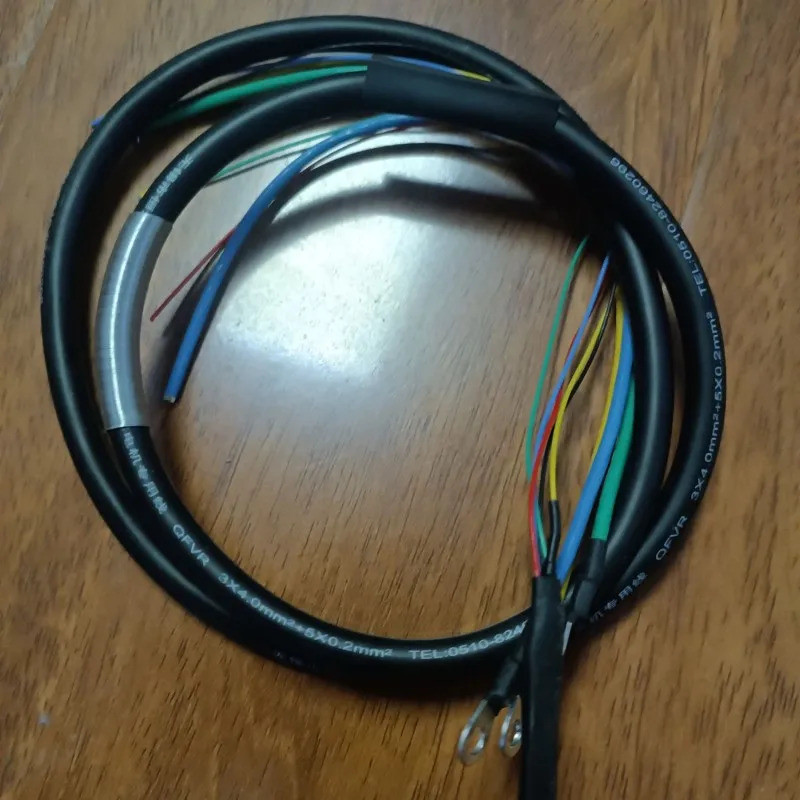 E-Bike Motor Cable Kit 4.0mm² สำหรับ Sensor และ_hub_ พร้อมสาย 5 เส้น