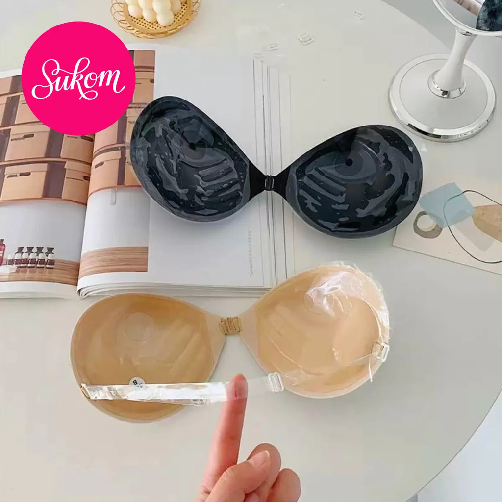 【sukom】แผ่นรองอกผู้หญิงแบบตะขอหน้า ไร้ตะเข็บ นุ่มสวมใส่ เข้ากับเสื้อเปิดหลังได้ดี