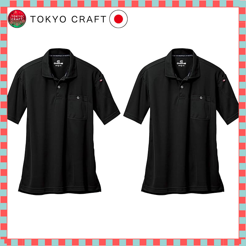 Burtle Short Sleeve Polo Shirt 667-35-S Black