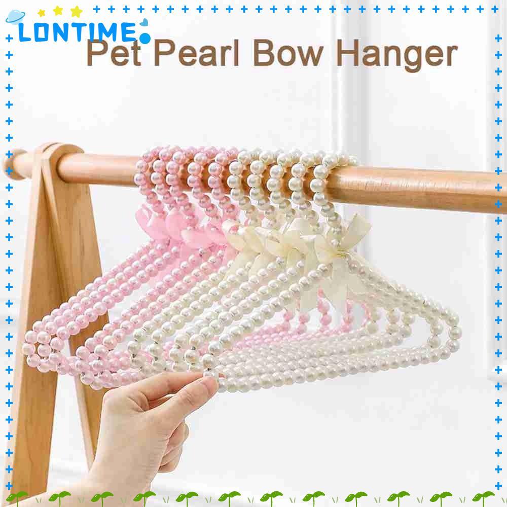 LONTIME ราวแขวนเสื้อผ้าแมว อุปกรณ์สัตว์เลี้ยงสากล ไม้แขวนเสื้อมุก