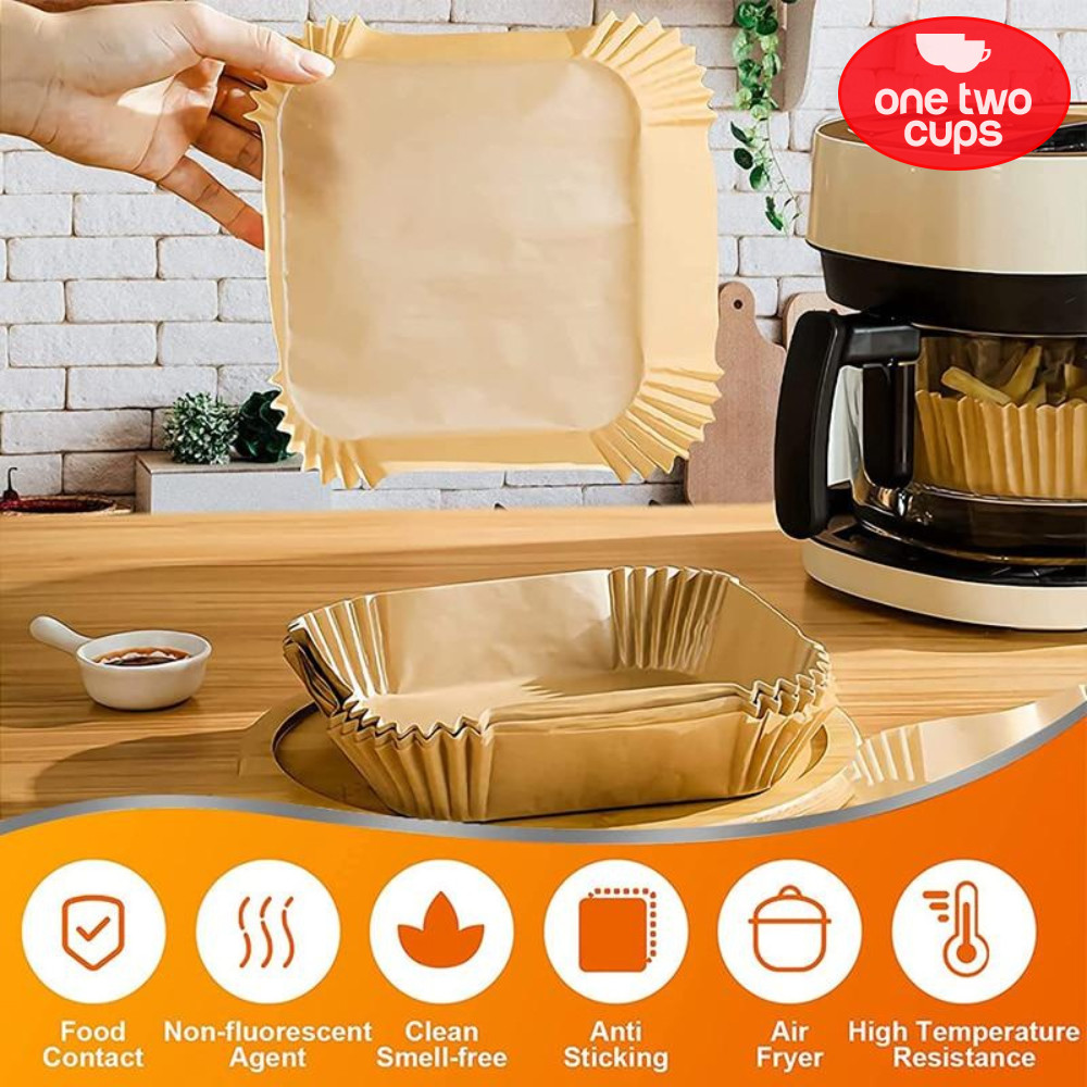 50 ชิ้น Air Fryer Liner กระดาษ Non Stick 20 ซม.-ทิ้ง Air Fryer Liner Non Stick 20 ซม. 50 ชิ้น - Air 