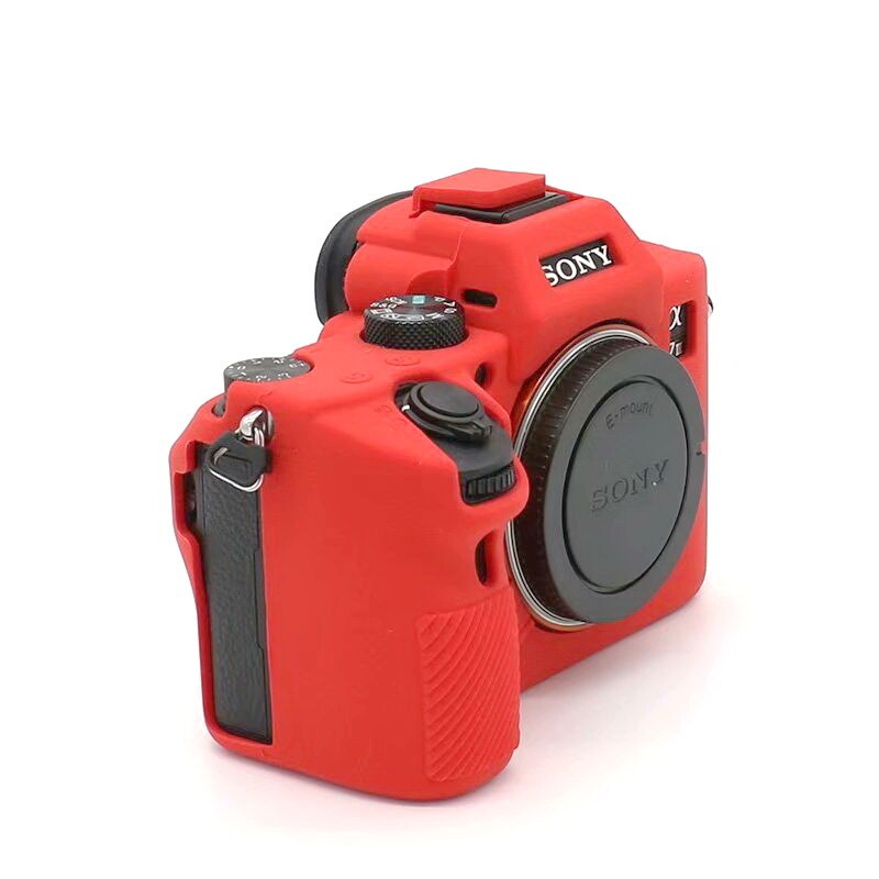 Siliconen Skin Case สําหรับ Sony A73 A7RIII A7RM3 A9 A74 A7R4 A74 A7M2 a6300 A6400