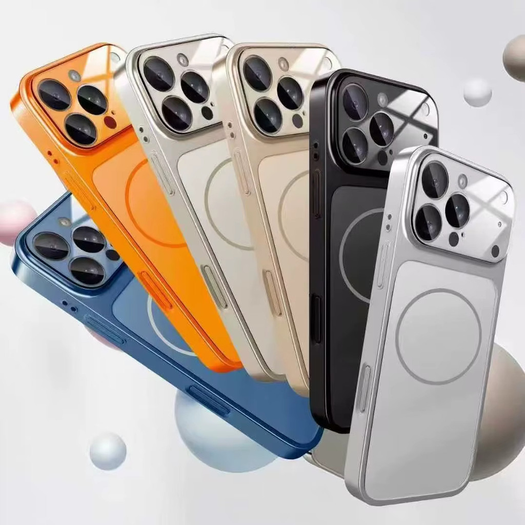 เคสไอโฟน 13 Magnetic เคส For iPhone 17 16 Pro Max 11 13 12 14 15 Pro Max  Air ฝาหลังเกรดพรีเมียม ป้องกันรอยนิ้วมือ