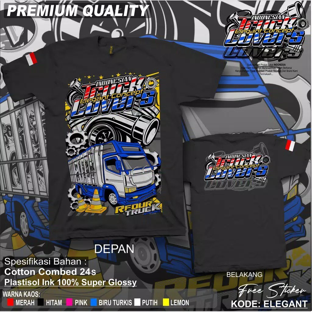 เสื้อยืด-theme Canter Mania & Truck Mania แบบรถบรรทุกอินโดนีเซีย