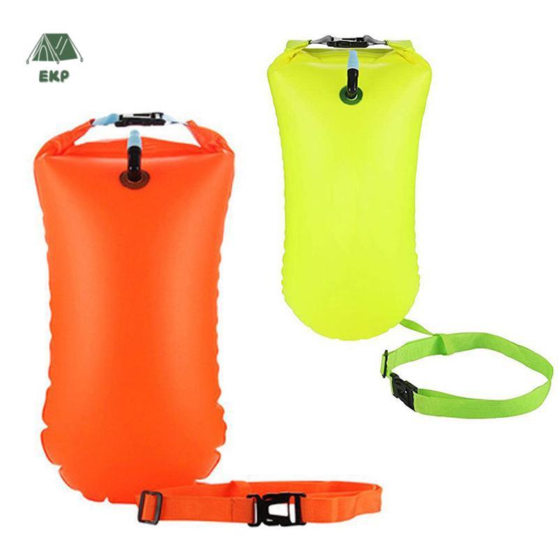 [EKP] PVC Swimming Buet Dry Bag Inflatable Open Swimming Buoy Tow Floating Bag Waterproof Double Air