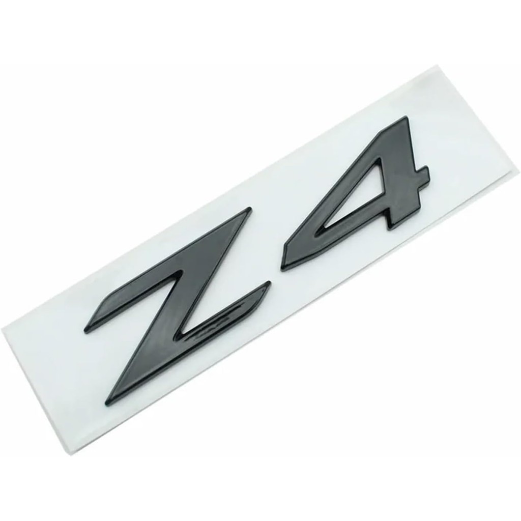 3D ABS กาว Chrome สีดําโลโก้ Z4 สัญลักษณ์ตัวอักษรรถด้านหลัง Badge Decal Fit สําหรับ BMW E85 E89 G29 