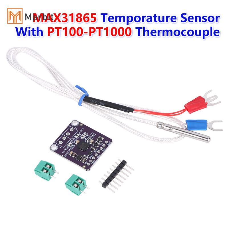 Marbit MAX31865 ความต้านทานอุณหภูมิเครื่องตรวจจับโมดูล RTD เซ็นเซอร์ PT100-PT1000 Thermocouple อิเล็