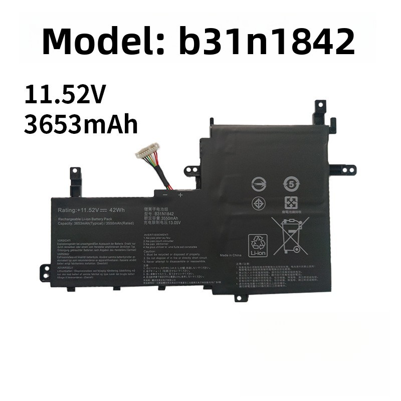 Suitable for ASUS S5500F V5050E V5100E M5100U S531F B31N1842 laptop battery
